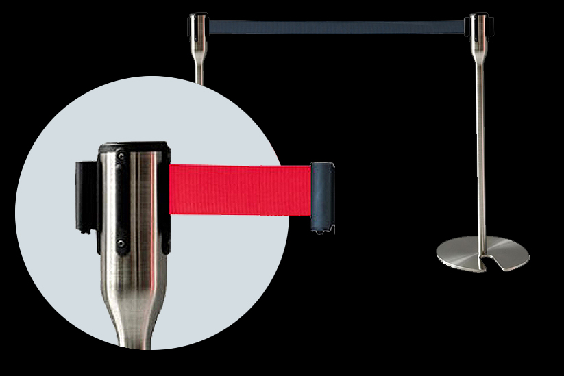 เสากั้นบริเขตสลิมสแตนเลส